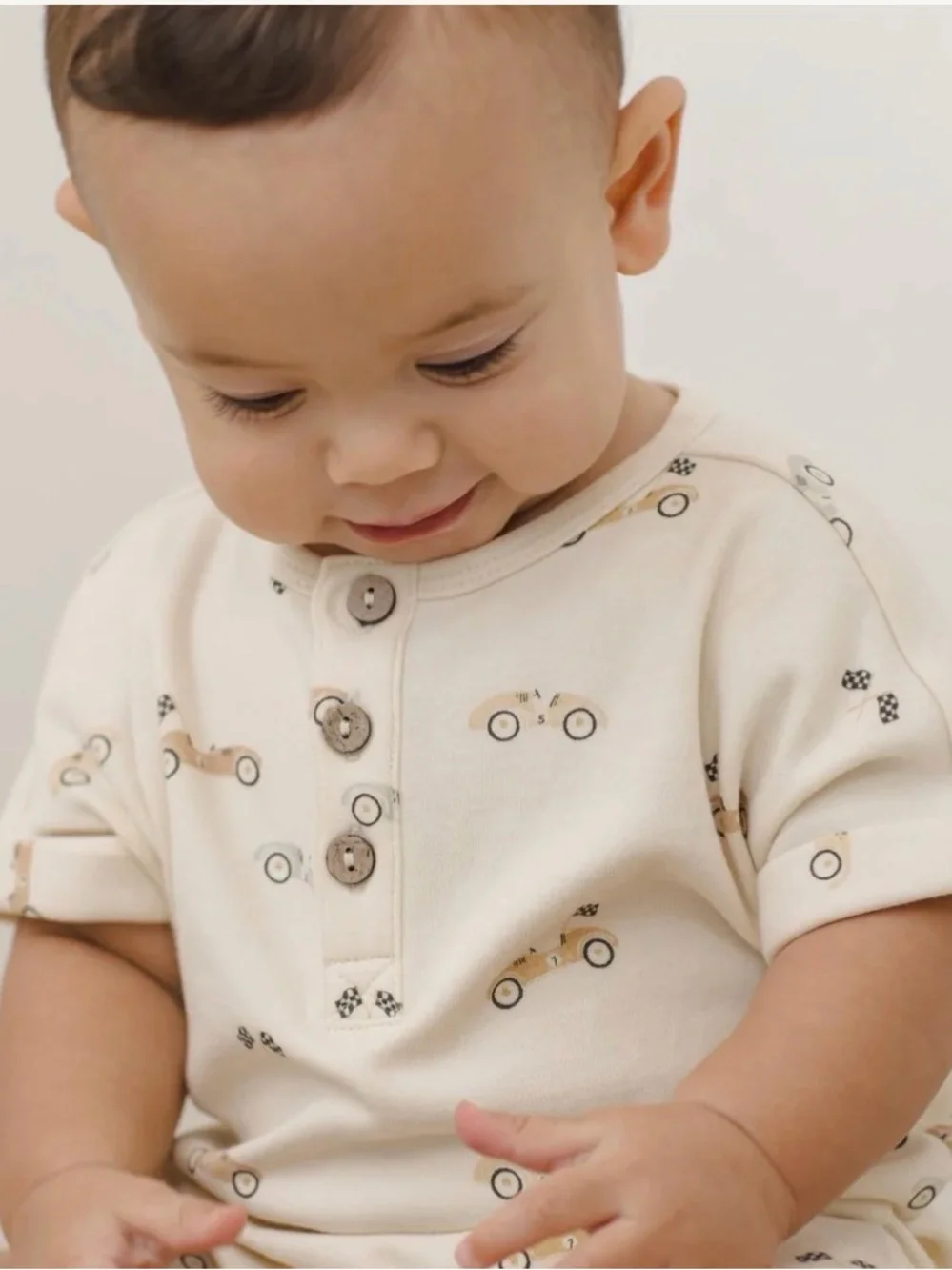 Quincy Mae Short Sleeve One-Piece Race Car